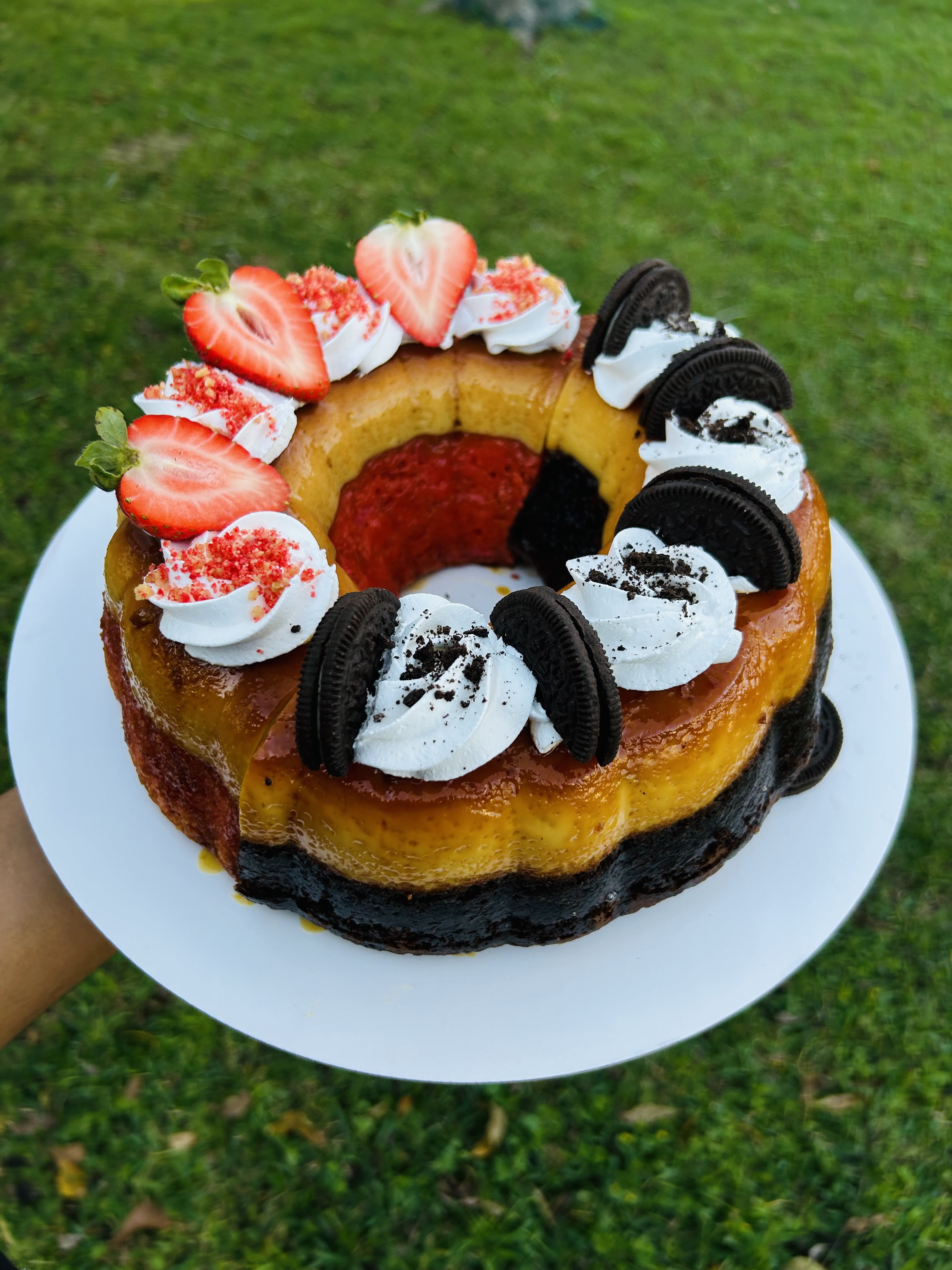 Chocoflan/Fresaflan