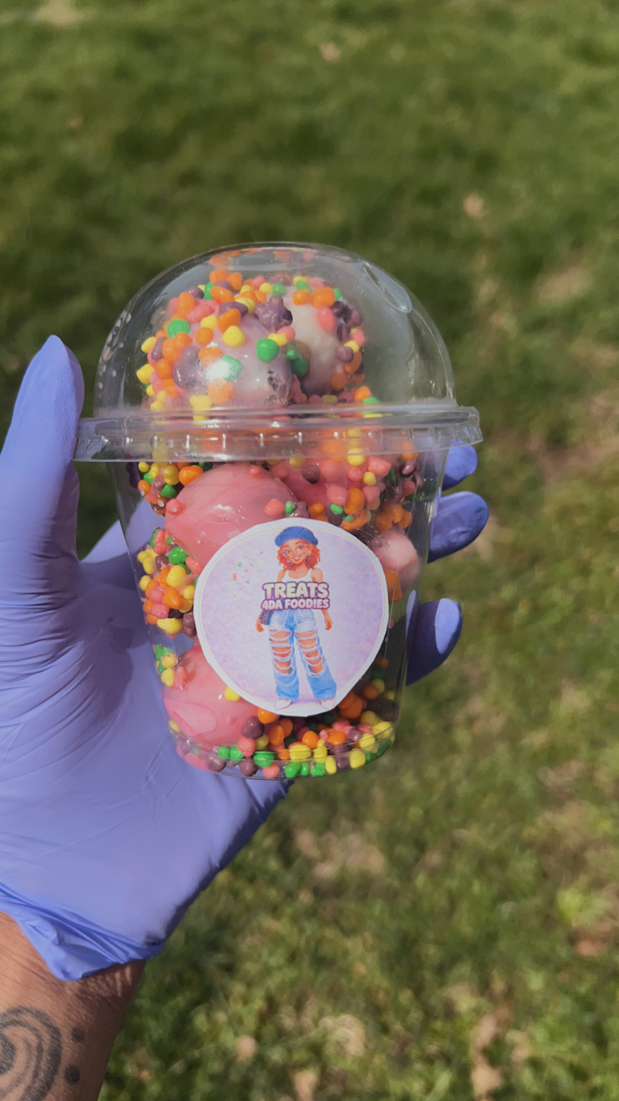 Strawberry 🍓 Nerd Candied Grapes 9oz Cup 