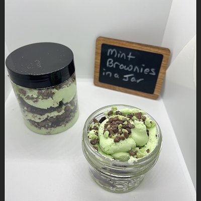 Brownie And Mint Buttercream Jar