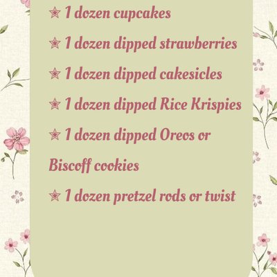  ✮ Basic Bundle ✮ Chocolate Dipped Desserts  - 6 Dozen / 72 Piece 