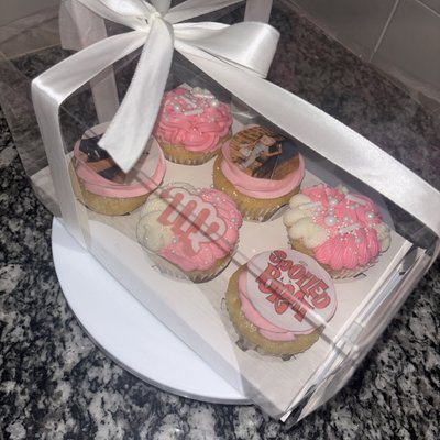 6ct CUSTOM BOX CUPCAKES