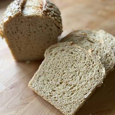 Maple Spelt Sandwich Bread (fresh-milled)