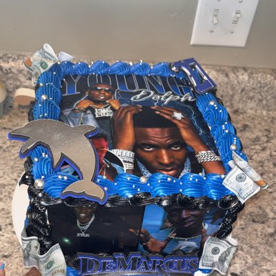 8in Square Cake 