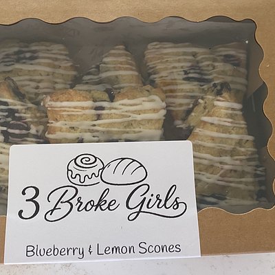 6ct Blueberry lemon Scone