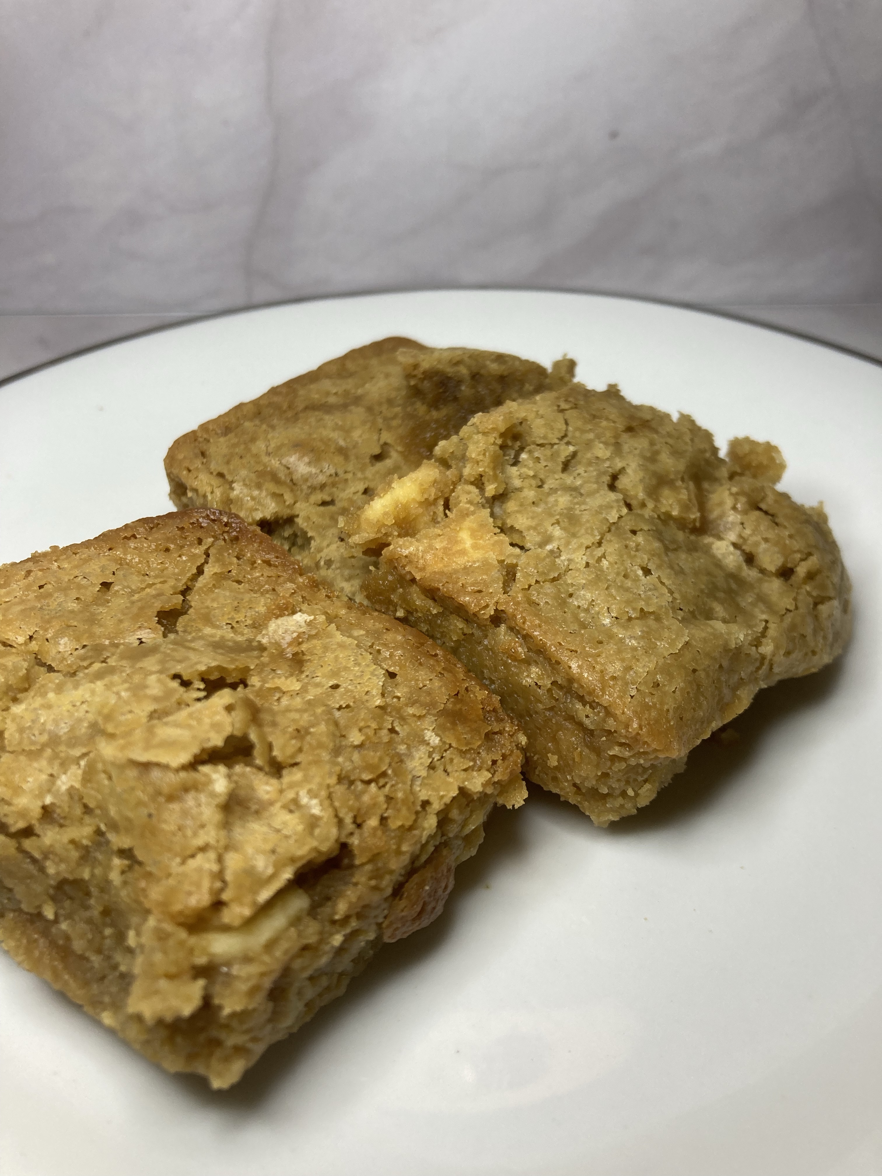 White Chocolate Blondie Bites