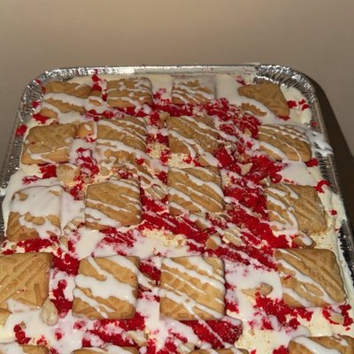 Red velvet Banana Pudding Pan