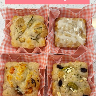 4 Sourdough Focaccia Minis 