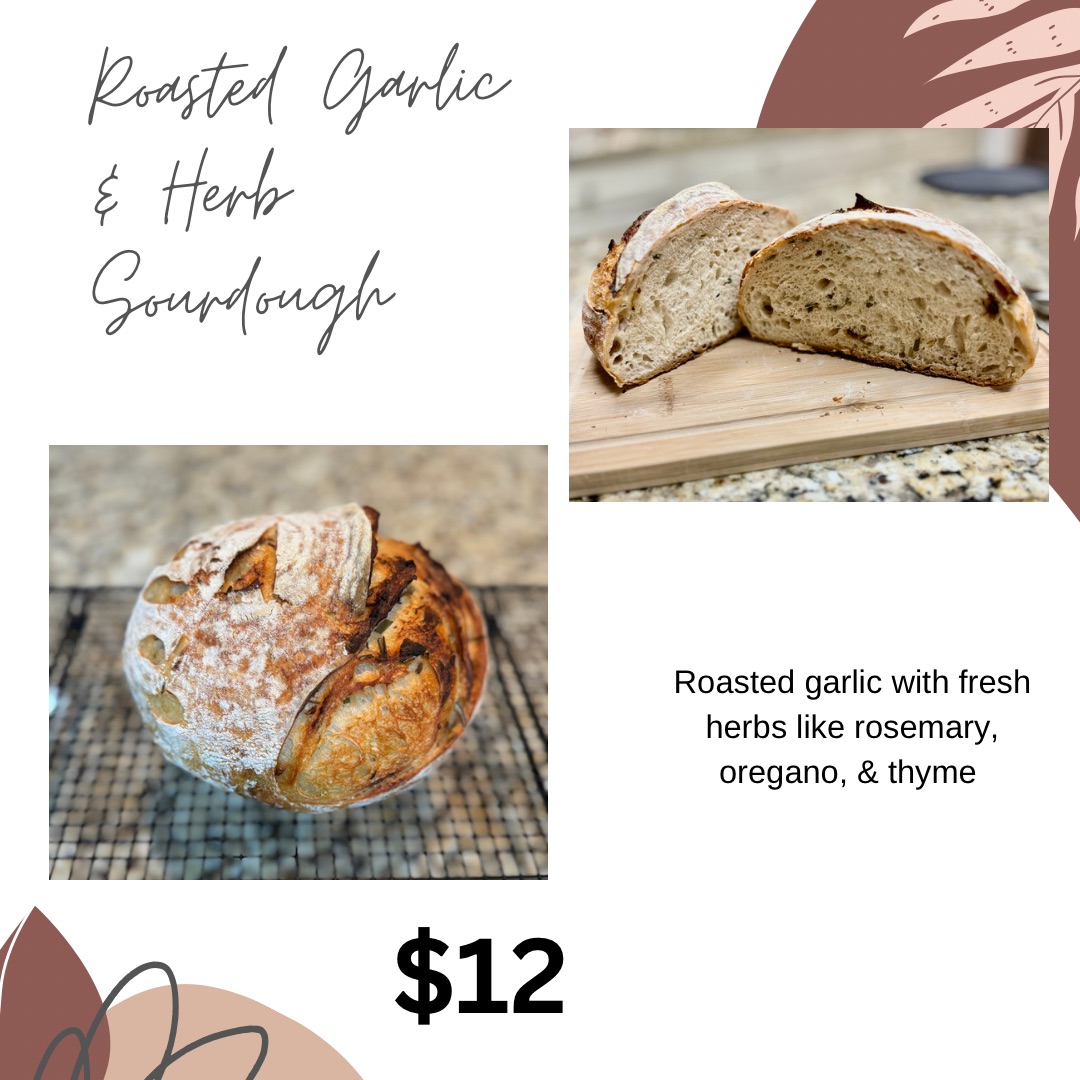 Roasted Garlic & Herb Sourdough