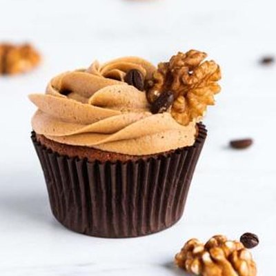 Coffee and Walnuts Cupcakes + Coffee Buttercream (Box of 9)