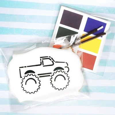 PYO Single Sugar Cookie - Monster Truck 