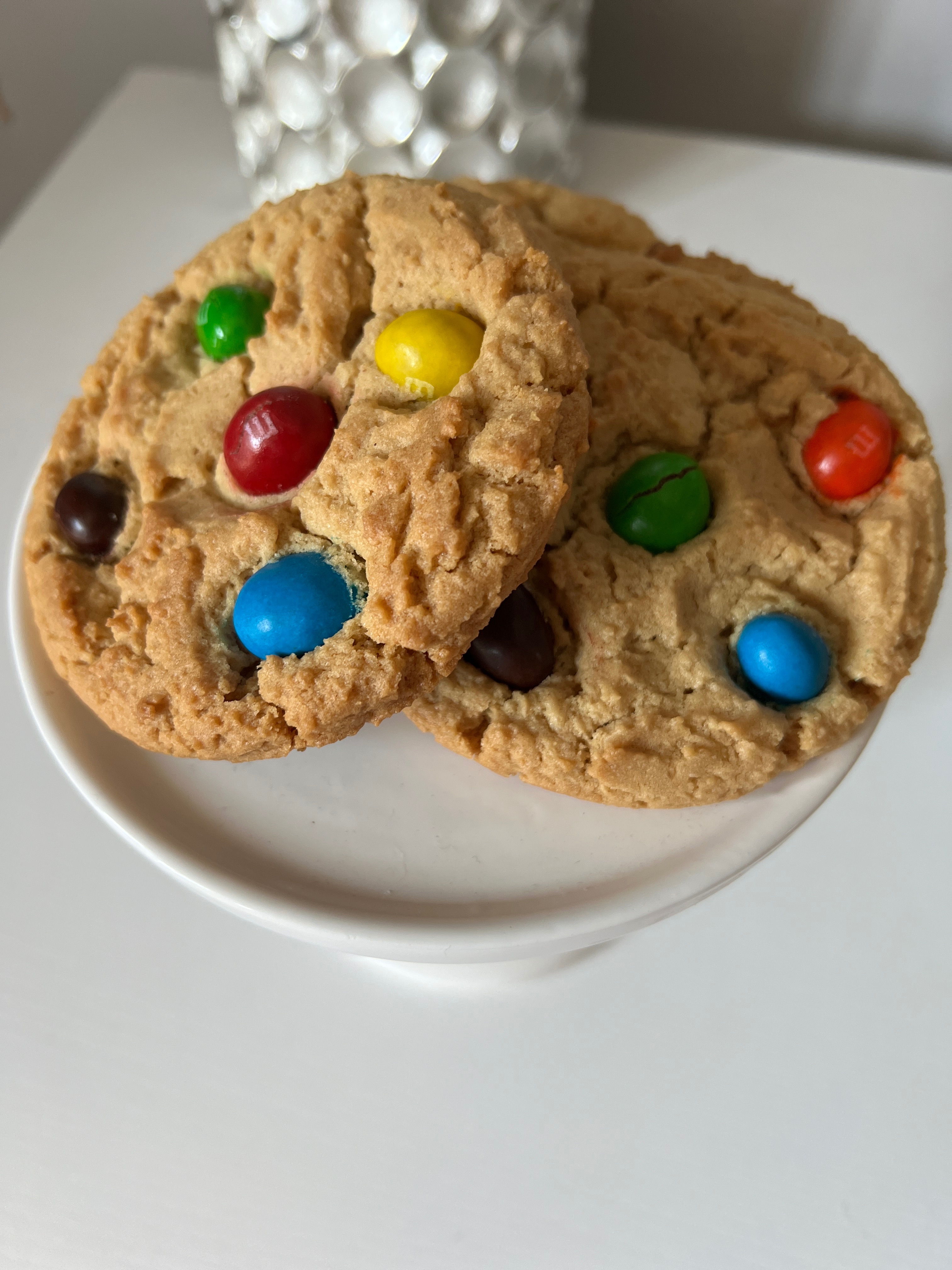 Peanut Butter Cookies With Peanut Candies