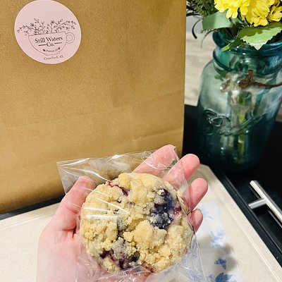 Single Blueberry Cobbler Bakery Style Cookie