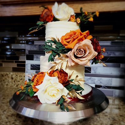 4" & 6" 2 Tier Cake Simple Decor 