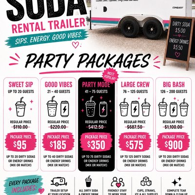 Dirty Soda Trailer Rental