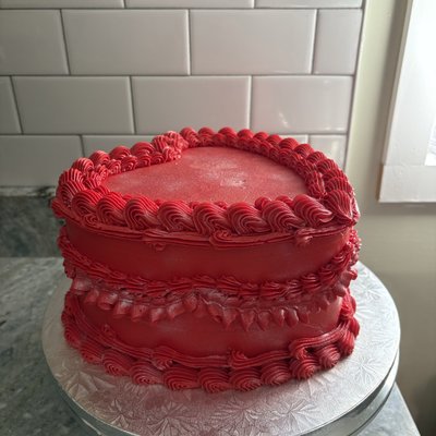 8” Heart Cake 