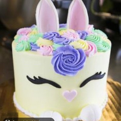 Easter Bunny Cake 6 Inch (serves 6-8)