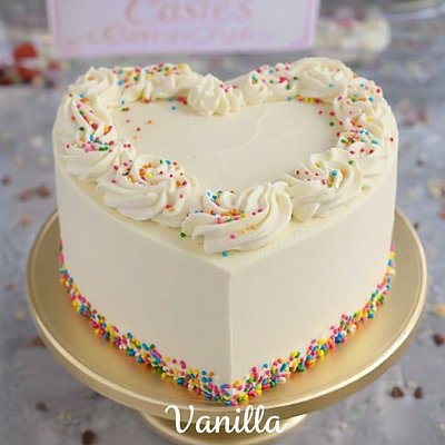 Vanilla Heart Cake