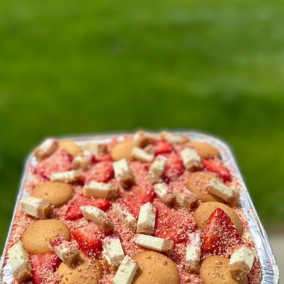 Strawberry Cheesecake Crunch Pudding 