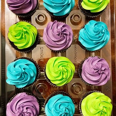 Cupcakes - 1 Dozen Per Flavor, Custom Decoration Rate Not Included