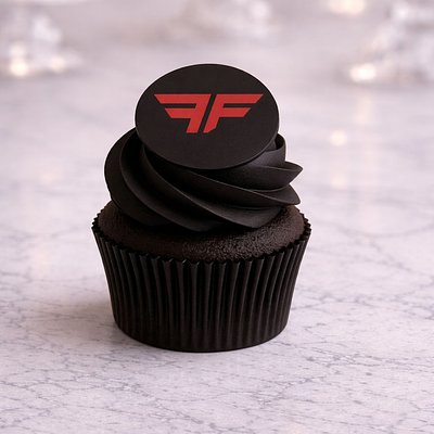 Custom Cupcakes With Edible Logo (12)