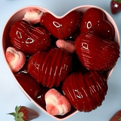 Valentines Heart Shaped Grapes