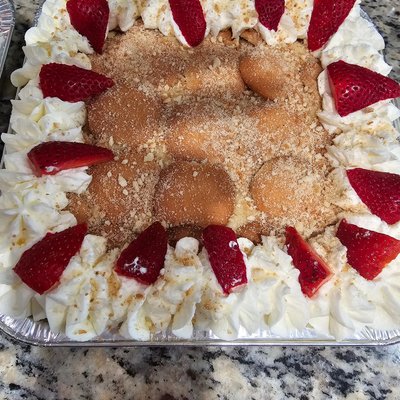 6 X 8 Strawberry Banana Pudding 