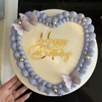 Vintage Heart Cake 4,6, Or 8 In