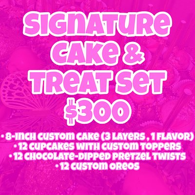  Signature Cake & Treat Set