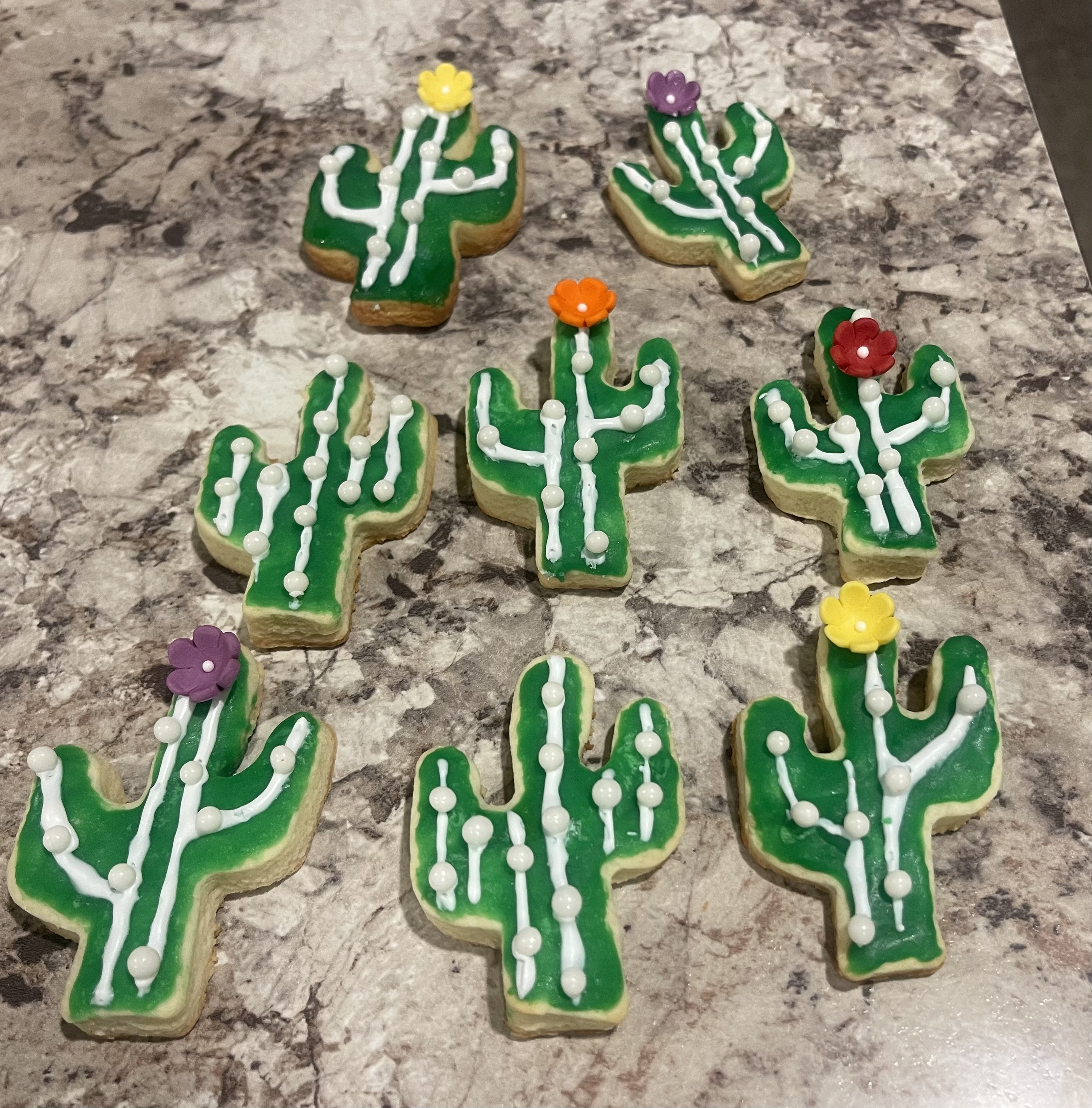Cactus Sugar Cut-out Cookies