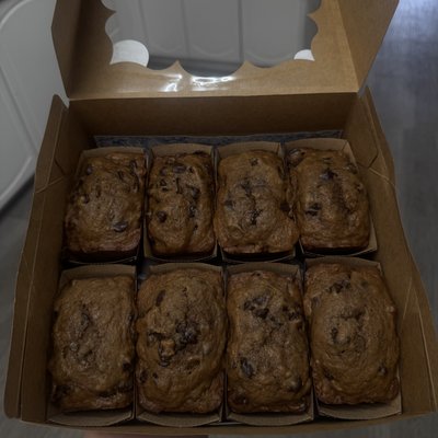 Chocolate Chip Mini Loaves 