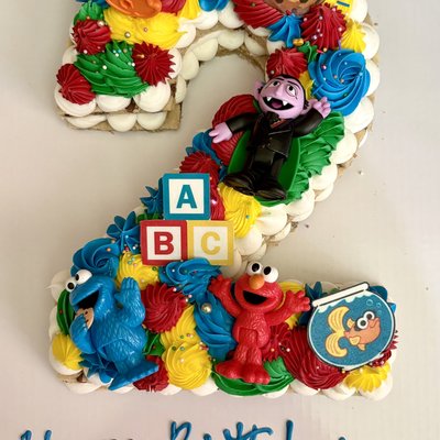 Number Cookie Cake