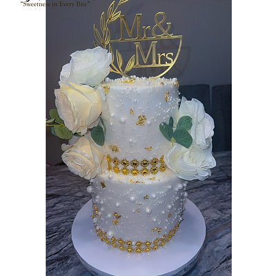 Weeding Cake 2 Tiers /6”-4Layers And 8”/4Layers