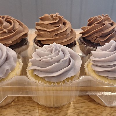 6 Simple, Jumbo Cupcakes 