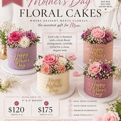 Mother’s Day Floral Cakes 