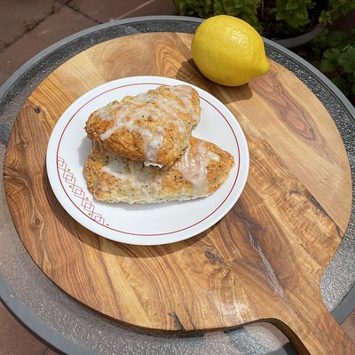 Sourdough Lemon-Poppyseed Scones 