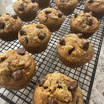 Pumpkin Chocolate Chip Muffins 12 Pack 