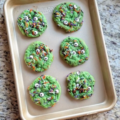 Halloween Monster Cookies