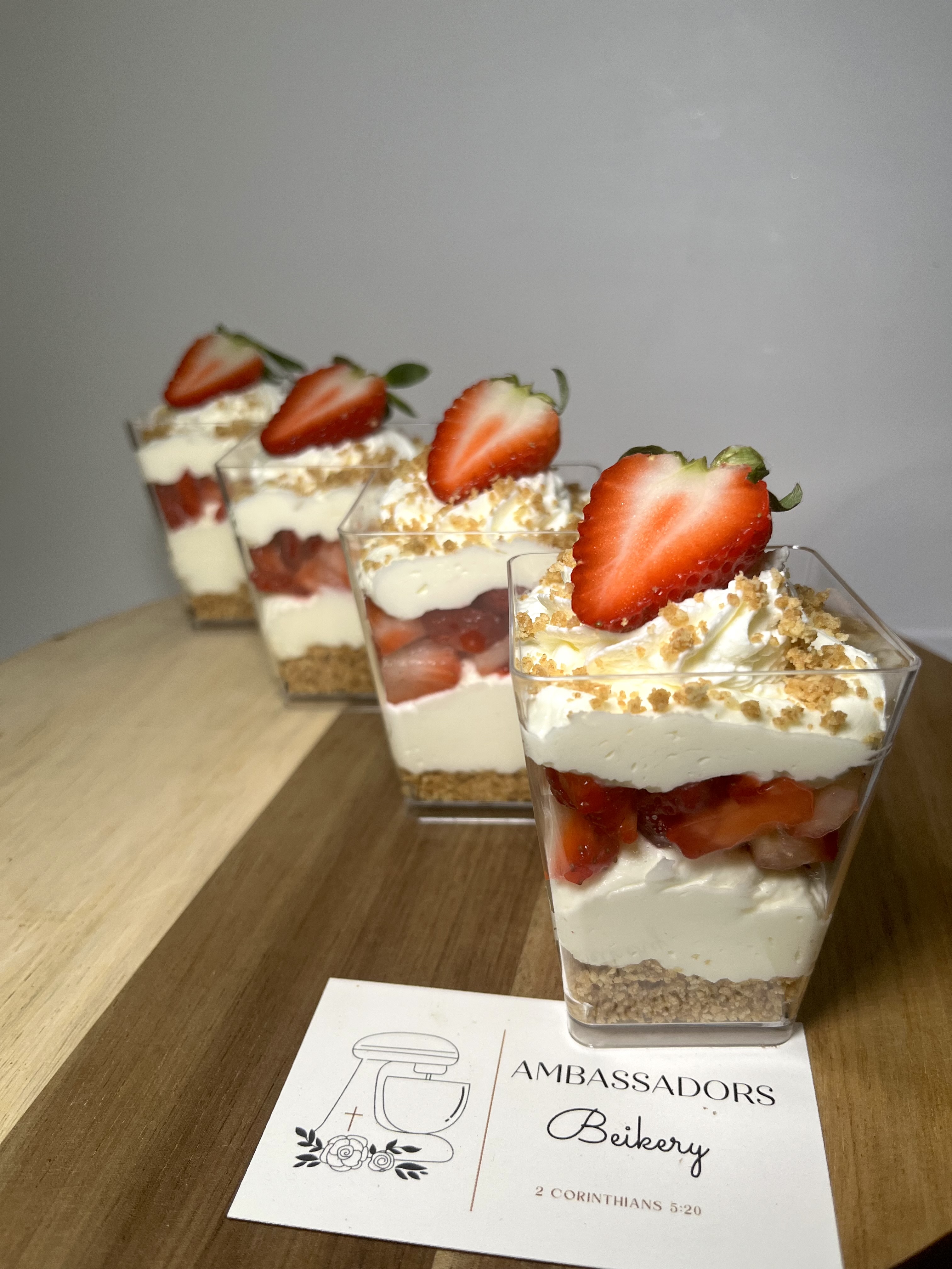 Strawberry Cheesecake Shooters 