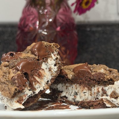 Gluten Free Double Chocolate Cookies And Cream Sandwich