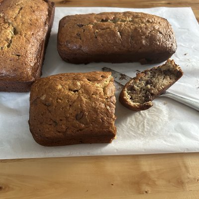 Banana Bread With Chocolate Chips 