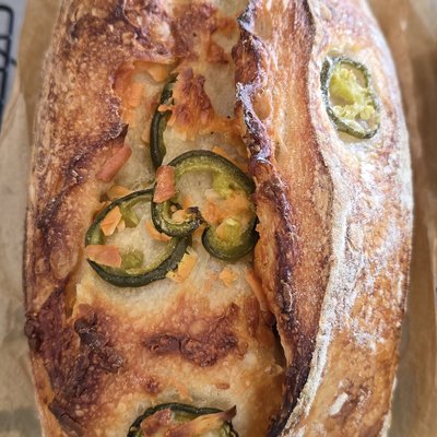 Jalapeño Cheddar Sourdough Loaf