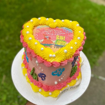 6 Inch Two Layer Heart Cake