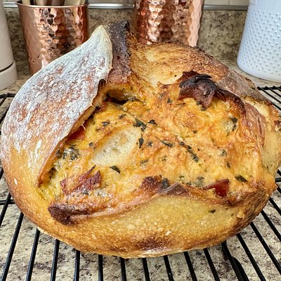 Pepperoni Sourdough Boule