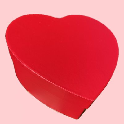Large Red Paper Heart Box 