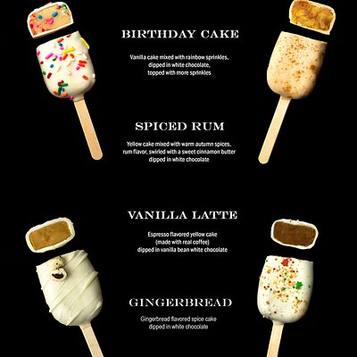 Cake Pops! - (1 flavor per dozen) 
