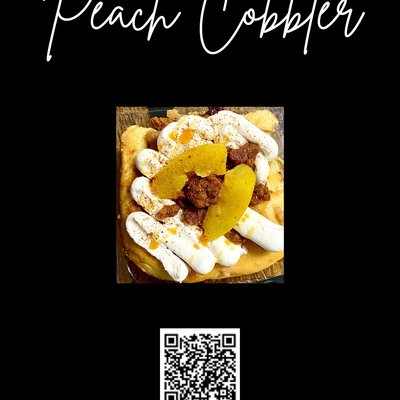 Peach Cobbler Cinnamon Roll