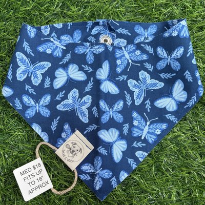 Medium Navy & Blue Butterflies
