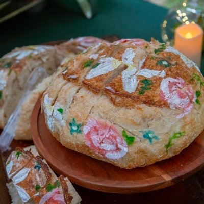 Edible Painted Sourdough Boule 