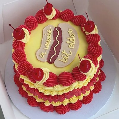 A Weenie Bit Older Cake
