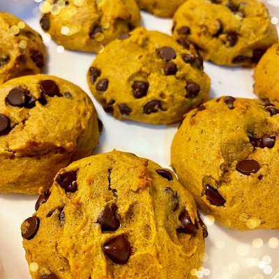 12 Each BIG Pumpkin Chocolate Chip Cookies
